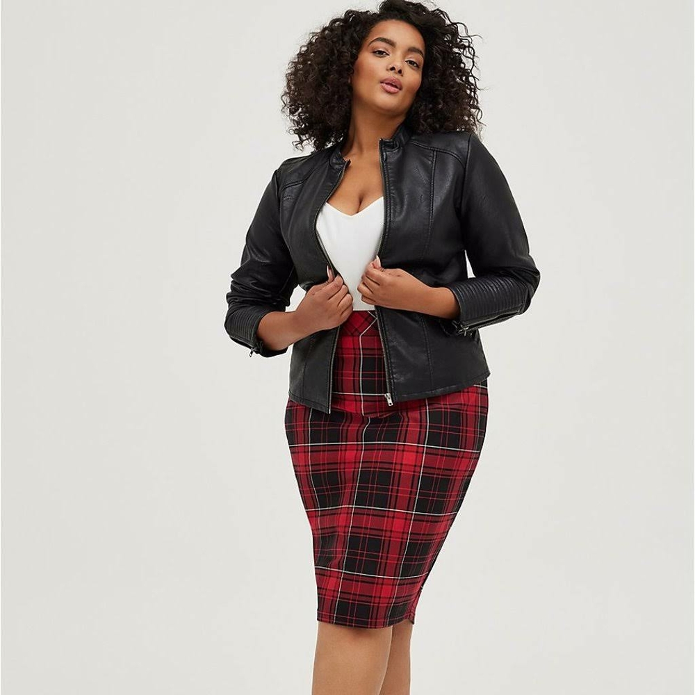 Torrid pinup plaid tartan pencil skirt sz 3